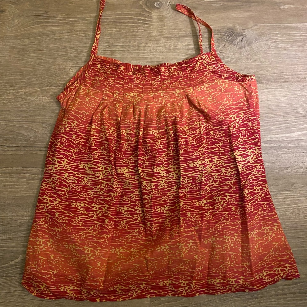 BCBGirls Pink Smocked Sleeveless Camisole
